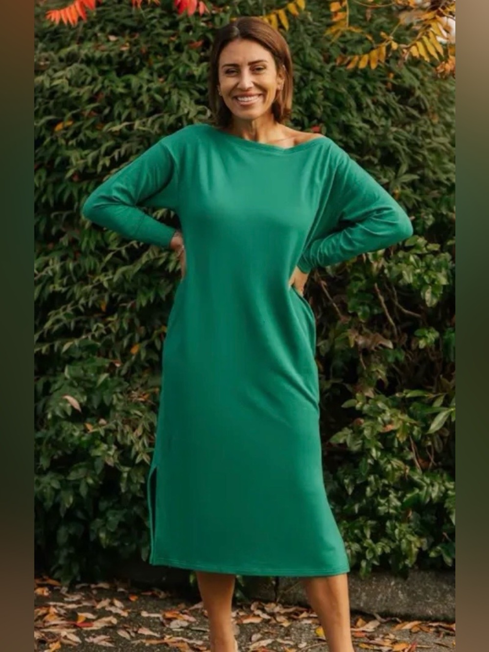 NWT Smash + Tess All Day Midi Dress in Holly Green